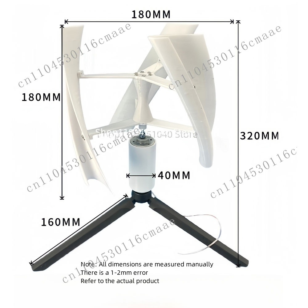 Mini Wind Turbine Vertical - 새로운 DIY 풍력 터빈 팬 블레이드