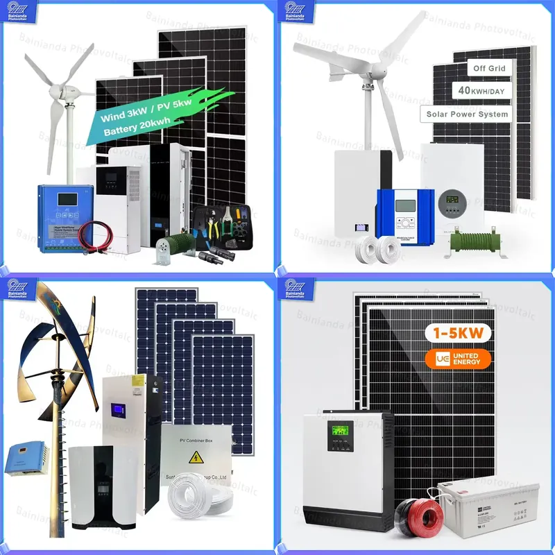 Renewable Energy Wind Solar - 3KW 태양광 풍력 터빈 발전기 5KW