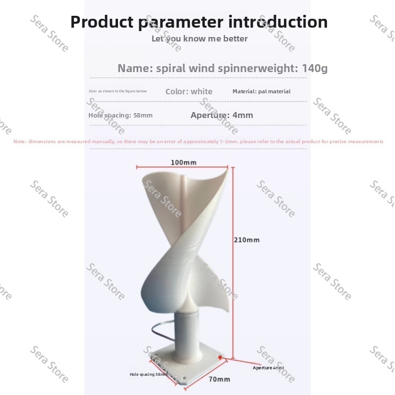나선형 수직축 풍력 터빈 모델 저풍속 시동 DIY 과학 - Mini Wind Turbine Vertical 리뷰 및 가격