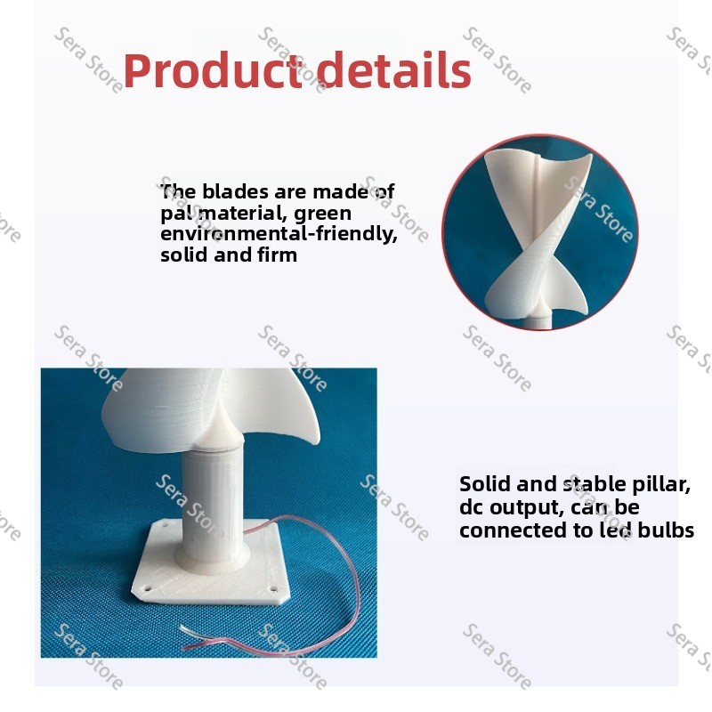 나선형 수직축 풍력 터빈 모델 저풍속 시동 DIY 과학 - Mini Wind Turbine Vertical 리뷰 및 가격